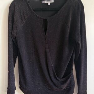 Elegant Black Long-Sleeve Top